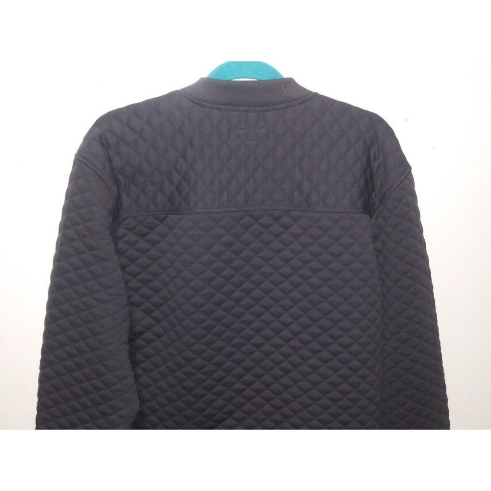 Bruno Milano Mens Jacket Full Zip quilted Sz L Charcoal Color long sleeve soft - Picture 5 of 10